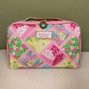 Lilly Pulitzer Pink and Green Cosmetic Bag